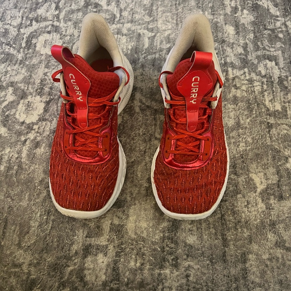 Steph Curry Under Armour Red Athletic Shoes